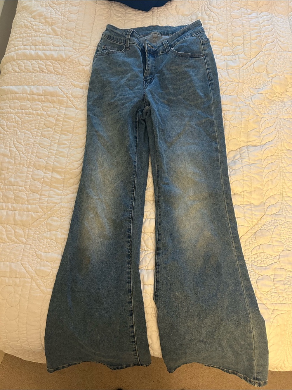 Women’s Blue Flared Jeans